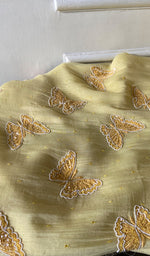 Load image into Gallery viewer, Women's Lakhnavi Handcrafted Mul Chanderi Unstitched Chikankari Full Suit Material - HONC0339581