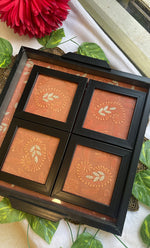 Load image into Gallery viewer, Chikankari Tray with Four Coasters - HONC0238658
