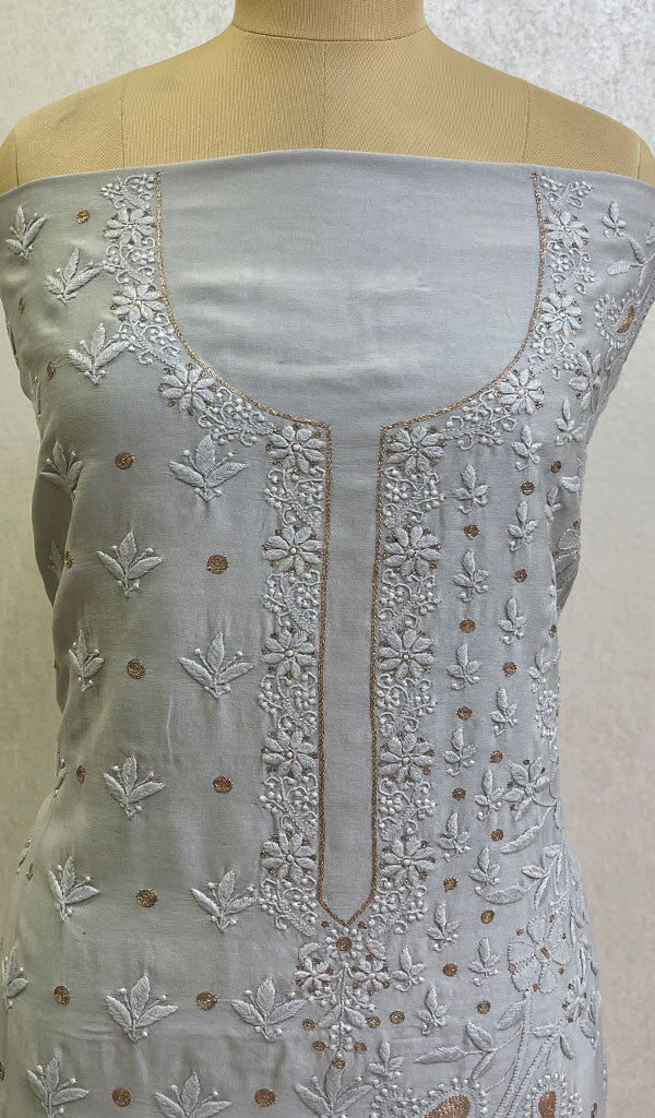 Lucknowi Chikankari Royal White Color Kurti With Mukaish Work at 1732.50  INR in Lucknow | Libmart Retail Private Limited