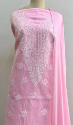 Load image into Gallery viewer, Women&#39;s Lucknowi Handcrafted Cotton Chikankari Suit Material- HONC0194473
