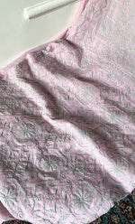 Load image into Gallery viewer, Women's Lakhnavi Handcrafted Mul Chanderi Unstitched Chikankari Full Suit Material - HONC0319506