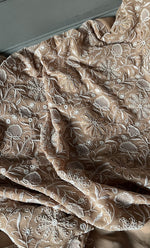 Load image into Gallery viewer, Women&#39;s Lakhnavi Handcrafted Pure Silk Georgette Chikankari Kurta And Dupatta Set - HONC0291000
