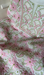 Load image into Gallery viewer, Women&#39;s Lakhnavi Handcrafted Cotton Chikankari Suit Material - HONC0284972
