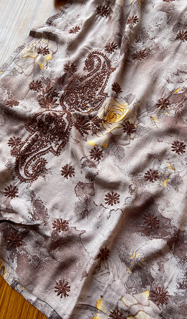 Women's Lakhnavi Handcrafted Cotton Chikankari Kurti - NC4112