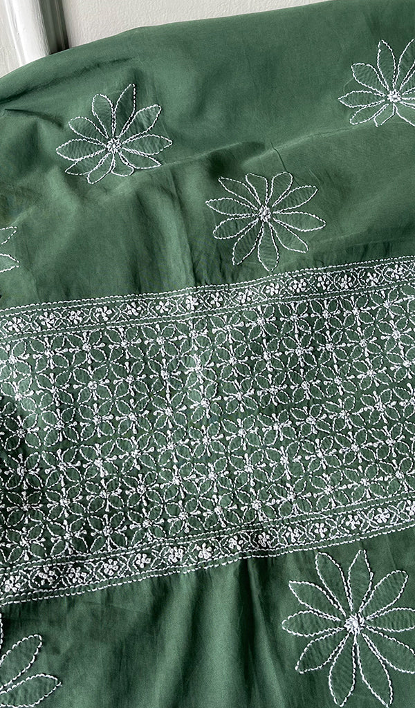 Women's Lakhnavi Handcrafted Cotton Chikankari Suit Material - HONC275057