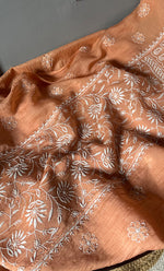将图像加载到图库查看器中， Women&#39;s Lakhnavi Handcrafted Mul Chanderi Semi - Stitched Kurta And Dupatta Set - HONC0299238
