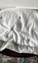 Load image into Gallery viewer, Women's Lakhnavi Handcrafted Unstitched Mul Chanderi Kurta And Dupatta Set - HONC03274830