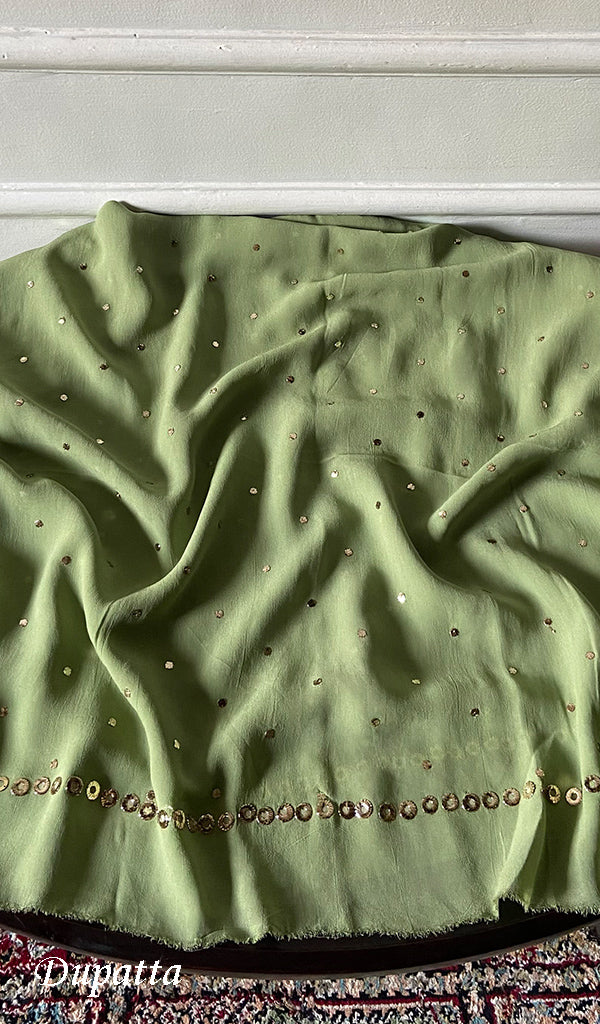 Viscose Georgette Unstitched Chikankari Suit