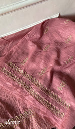 Load image into Gallery viewer, Aseel Women's Lakhnavi Handcrafted Mul Chanderi Unstitched Chikankari Full Suit - HONC0351092