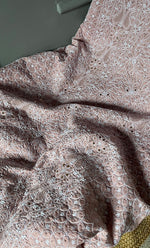 Load image into Gallery viewer, Women&#39;s Lakhnavi Handcrafted Unstitched Cotton Chikankari Suit Material - HONC0264453
