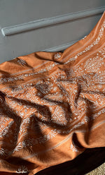 将图像加载到图库查看器中， Women&#39;s Lakhnavi Handcrafted Chanderi Silk  Semi - Stitched Kurta And Dupatta Set - HONC0284758
