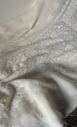 Load image into Gallery viewer, Women's Lakhnavi Handcrafted Unstitched Mul Chanderi Kurta And Dupatta Set - HONC0327485