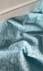 Load image into Gallery viewer, Women's Lakhnavi Handcrafted Unstitched Cotton Chikankari Suit Material - HONC0320311