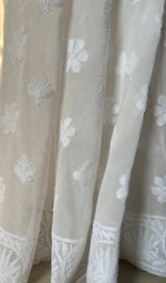 Load image into Gallery viewer, Women&#39;s Lakhnavi Handcrafted Pure Silk Georgette Chikankari - HONC0272503
