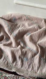 Load image into Gallery viewer, Women's Lakhnavi Handcrafted Mul Chanderi Unstitched Kurta And Dupatta Set - HONC0326140