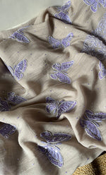 将图像加载到图库查看器中， Titlee Women&#39;s Lakhnavi Handcrafted Mul Chanderi Unstitched Kurta And Dupatta Set - HONC0302253
