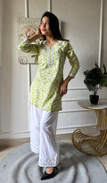 ilma Women's Lakhnavi Handcrafted Cotton Chikankari Top - HONC0346959