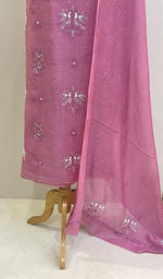 Load image into Gallery viewer, Maheen  Women&#39;s Lakhnavi Handcrafted Mul Chanderi Kurta And Dupatta Set - HONC0218567
