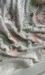 Load image into Gallery viewer, Women&#39;s Lakhnavi Handcrafted Unstitched Mul Chanderi Kurta And Dupatta Set - HONC0311960
