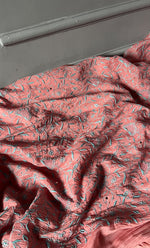 Load image into Gallery viewer, Women&#39;s Lakhnavi Handcrafted Mul Chanderi Unstitched Kurta And Dupatta Set - HONC0280886

