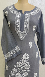 Load image into Gallery viewer, Laveeza Women&#39;s Lucknowi Handcrafted Cotton Chikankari Kurti - HONC0160199
