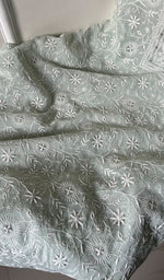 Load image into Gallery viewer, Women&#39;s Lucknowi Handcrafted Mul Chanderi Chikankari Kurta Dupatta Set- HONC0257324
