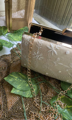 Load image into Gallery viewer, Pink Chikankari Embroidered Clutch - HONC0313600