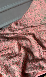 Load image into Gallery viewer, Women&#39;s Lakhnavi Handcrafted Mul Chanderi Unstitched Kurta And Dupatta Set- HONC0280887
