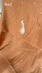 Load image into Gallery viewer, Women&#39;s Lakhnavi Handcrafted Mul Chanderi Unstitched Kurta And Dupatta Set- HONC0323418
