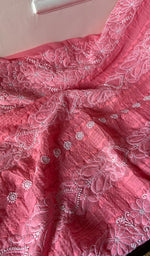 Load image into Gallery viewer, Women&#39;s Lakhnavi Handcrafted Unstitched Cotton Chikankari Suit Material - HONC0289732
