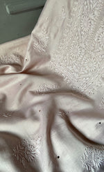 Load image into Gallery viewer, Women's Lakhnavi Handcrafted Chanderi Silk Unstitched Kurta And Dupatta Set - HONC0267153