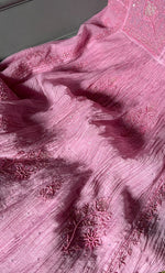 Load image into Gallery viewer, Women&#39;s Lakhnavi Handcrafted Mul Chanderi Semi - Stitched Anarkali And Dupatta Set - HONC0294458
