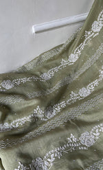 将图像加载到图库查看器中， Women&#39;s Lakhnavi Handcrafted Mul Chanderi Unstitched Kurta And Dupatta Set - HONC0301227
