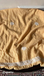 Load image into Gallery viewer, Women's Lucknowi Handcrafted Kota Cotton Chikankari Unstitched Kurta And Dupatta Set - HONC0371819