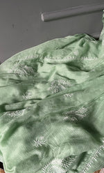将图像加载到图库查看器中， Sehmat Women&#39;s Lakhnavi Handcrafted Kota Cotton Semi -Stitched Kurta And Dupatta Set- HONC0301707
