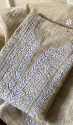 将图像加载到图库查看器中， Women&#39;s Lakhnavi Handcrafted Khadi Cotton Kurta And Dupatta Set- HONC0244190
