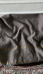 Load image into Gallery viewer, Women's Lakhnavi Handcrafted Chanderi Silk Semi - Stitched Anarkali And Dupatta Set - HONC0355014