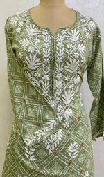 Load image into Gallery viewer, Women&#39;s Lakhnavi Handcrafted Cotton Chikankari Kurta And Palazzo Set - HONC0153911
