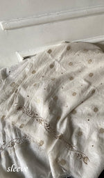 Load image into Gallery viewer, Women's Lakhnavi Handcrafted Unstitched Mul Chanderi Kurta And Dupatta Set - HONC0312943