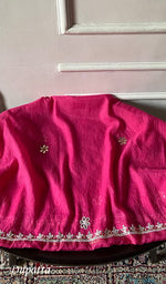 Load image into Gallery viewer, Nyla Women's Lakhnavi Handcrafted Mul Chanderi Unstitched Chikankari Full Suit Material - HONC0352599