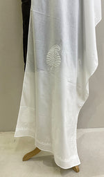 Load image into Gallery viewer, Women&#39;s Lucknowi Handcrafted Cotton Chikankari Stoles - HONC0198440

