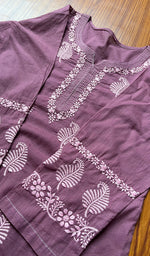 将图像加载到图库查看器中， Women&#39;s Lucknowi Handcrafted Cotton Chikankari Kurti - HONC0301049
