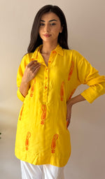 Load image into Gallery viewer, Aamna Women's Lakhnavi Handcrafted Cotton Chikankari Top - HONC0325816