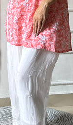 将图像加载到图库查看器中， Women's Lucknowi Handcrafted Viscose Georgette Chikankari Palazzo - HONC0343328