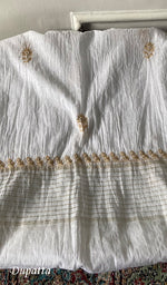 Load image into Gallery viewer, Women's Lakhnavi Handcrafted Mul Chanderi Unstitched Kurta And Dupatta Set - HONC0329227