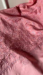 Load image into Gallery viewer, Women&#39;s Lucknowi Handcrafted Chanderi Silk Chikankari Full Suit Material - HONC0265291
