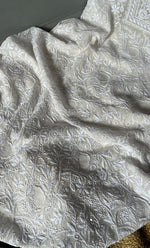Load image into Gallery viewer, Women&#39;s Lakhnavi Handcrafted Pure Silk Georgette Chikankari Kurta And Dupatta Set- HONC0294501
