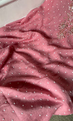 Load image into Gallery viewer, Women&#39;s Lakhnavi Handcrafted Mul Chanderi Unstitched Chikankari Full Suit Material - HONC0311935
