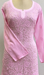 Load image into Gallery viewer, Women&#39;s Lucknowi Handcrafted Viscose Georgette Chikankari Top -HONC0161528
