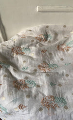 Load image into Gallery viewer, Women's Lakhnavi Handcrafted Mul Chanderi Unstitched Kurta And Dupatta Set- HONC0313655